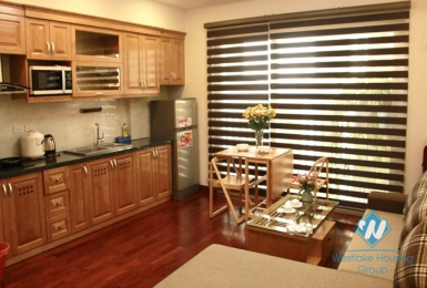 A lovely and enchanting 1 bedroom apartment for rent on Kim Ma street, Ba Dinh